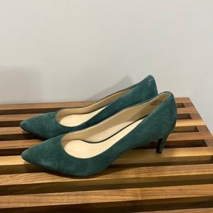 Green Suede Heels
